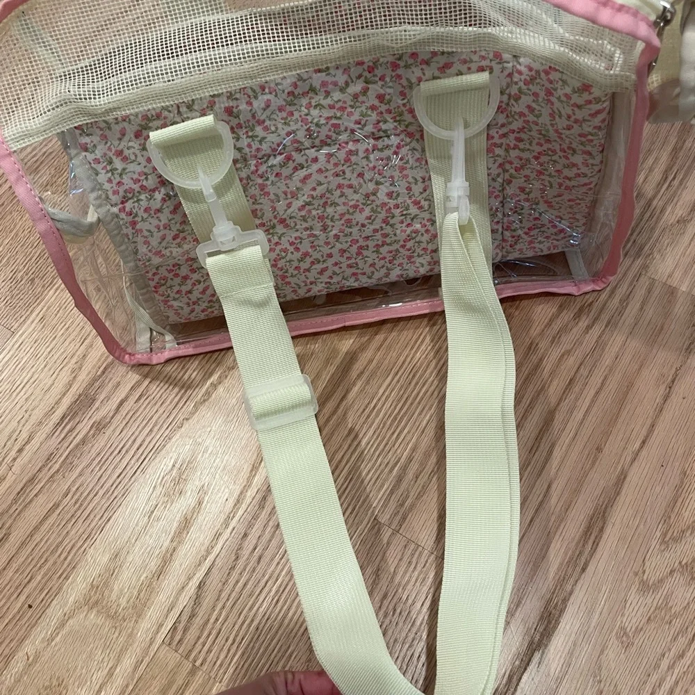 PVC clear pet carrier tote bag